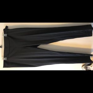 Black satin tuxedo pant